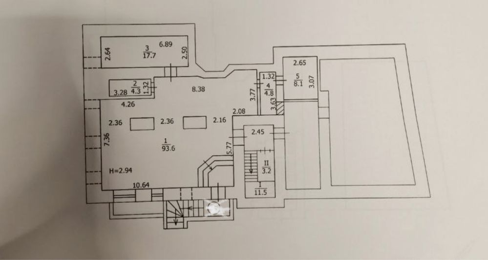 Оренда полуцокольного приміщення 138м2,Ярославська 39