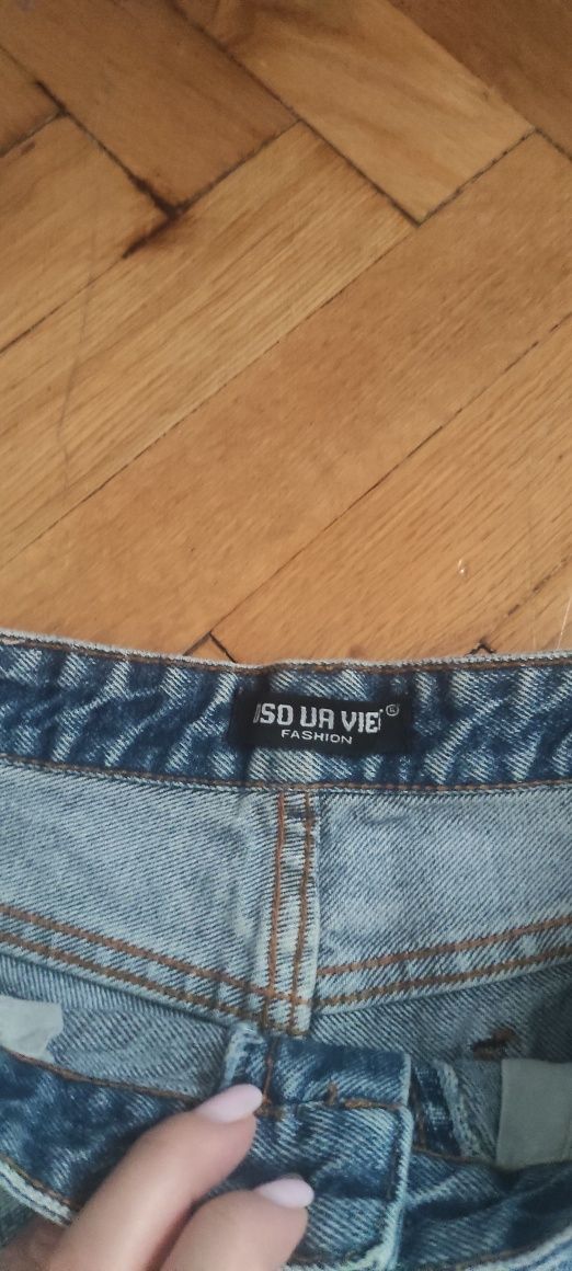 Spodenki jeansowe średni stan S
