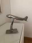 Avião em aço inoxidável para decoração