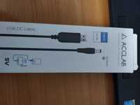 Кабель живлення Acclab USB to DC 5,5х2,5 мм 5V 1,5A