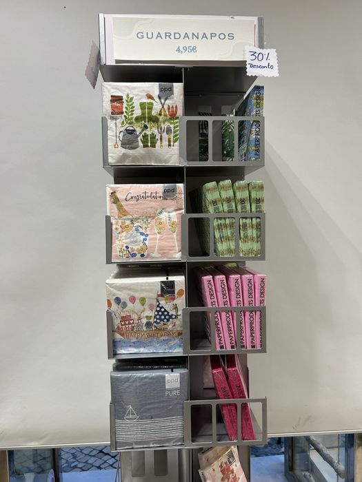 Expositor rotativo de guardanapos
