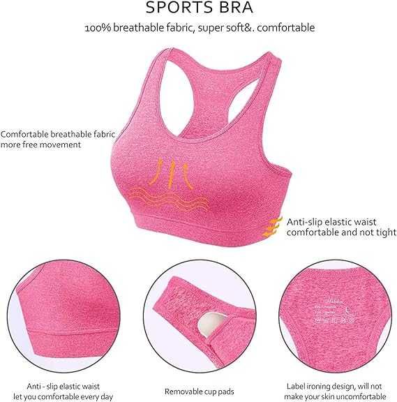 Nowy biustonosz damski sportowy /top /miękki /S /3szt /3081-S