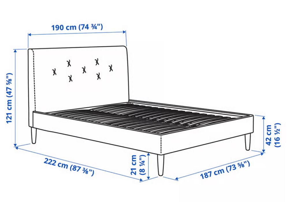 Dois gavetões cama Slakt ikea para colchões 90x200