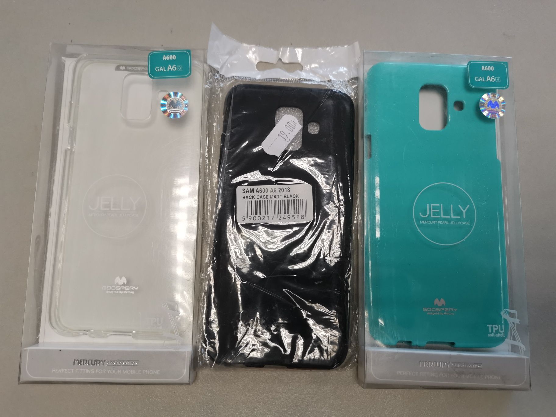 Komplet 3 sztuk etui plecki case nakładka do Samsung Galaxy A6 2018