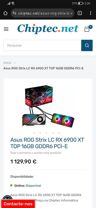 rx 6900 xt rog strix oc 16gb liquid cooled