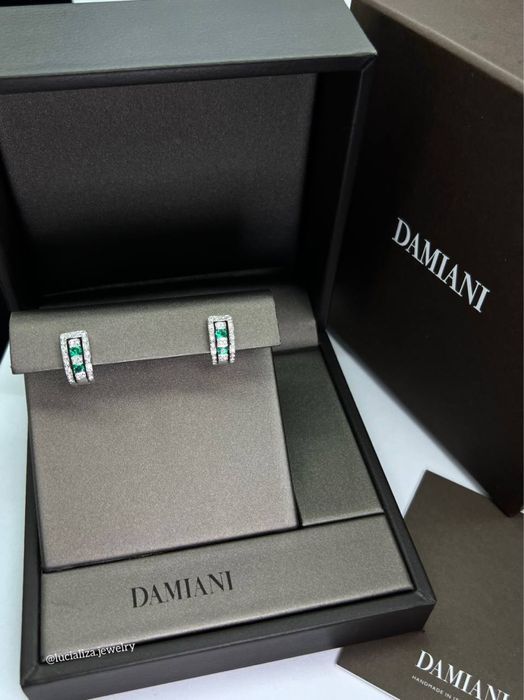 Серьги DAMIANI Оригинал Белое золото