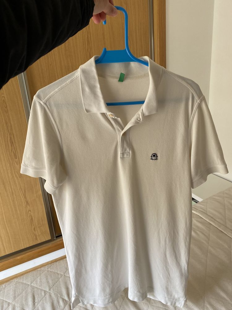 Polo branco benetton