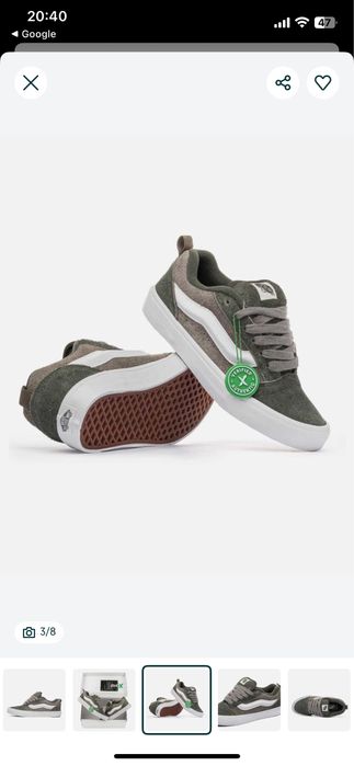 Кеди vans knu skool olive 41 р
