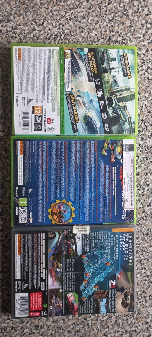 Banjo kazooie/Dirt 3/Test drive Xbox 360