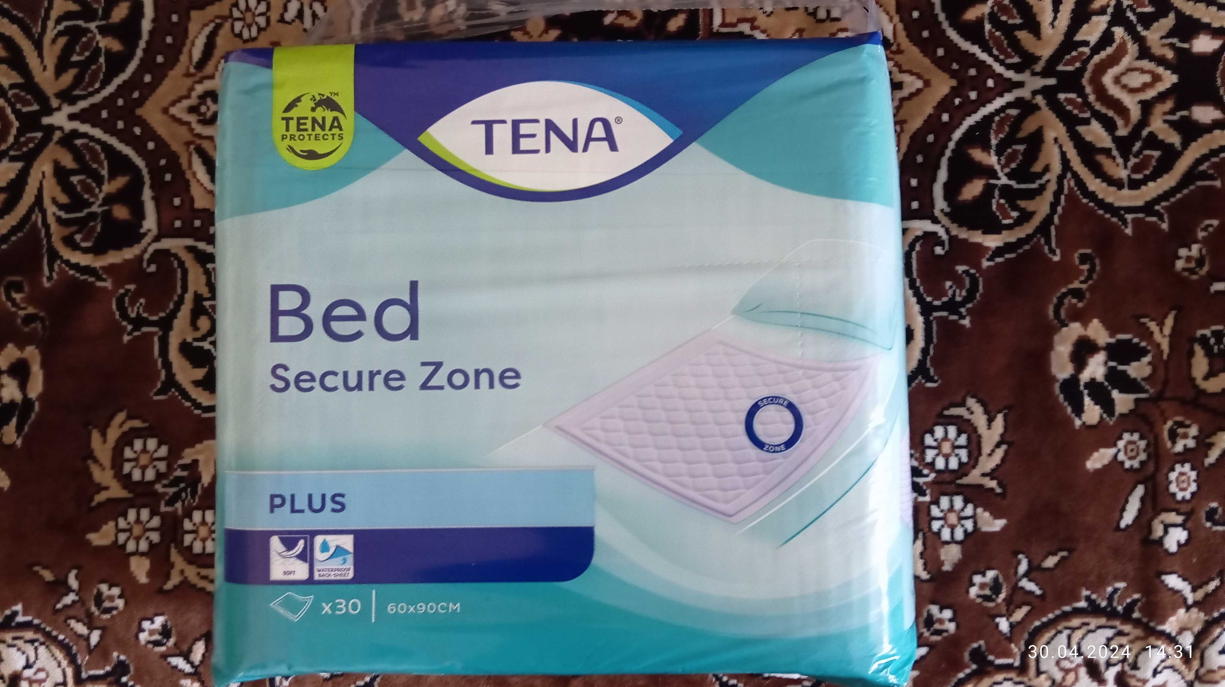 Пелюшки 60х90 TENA BED Secure Zone Plus