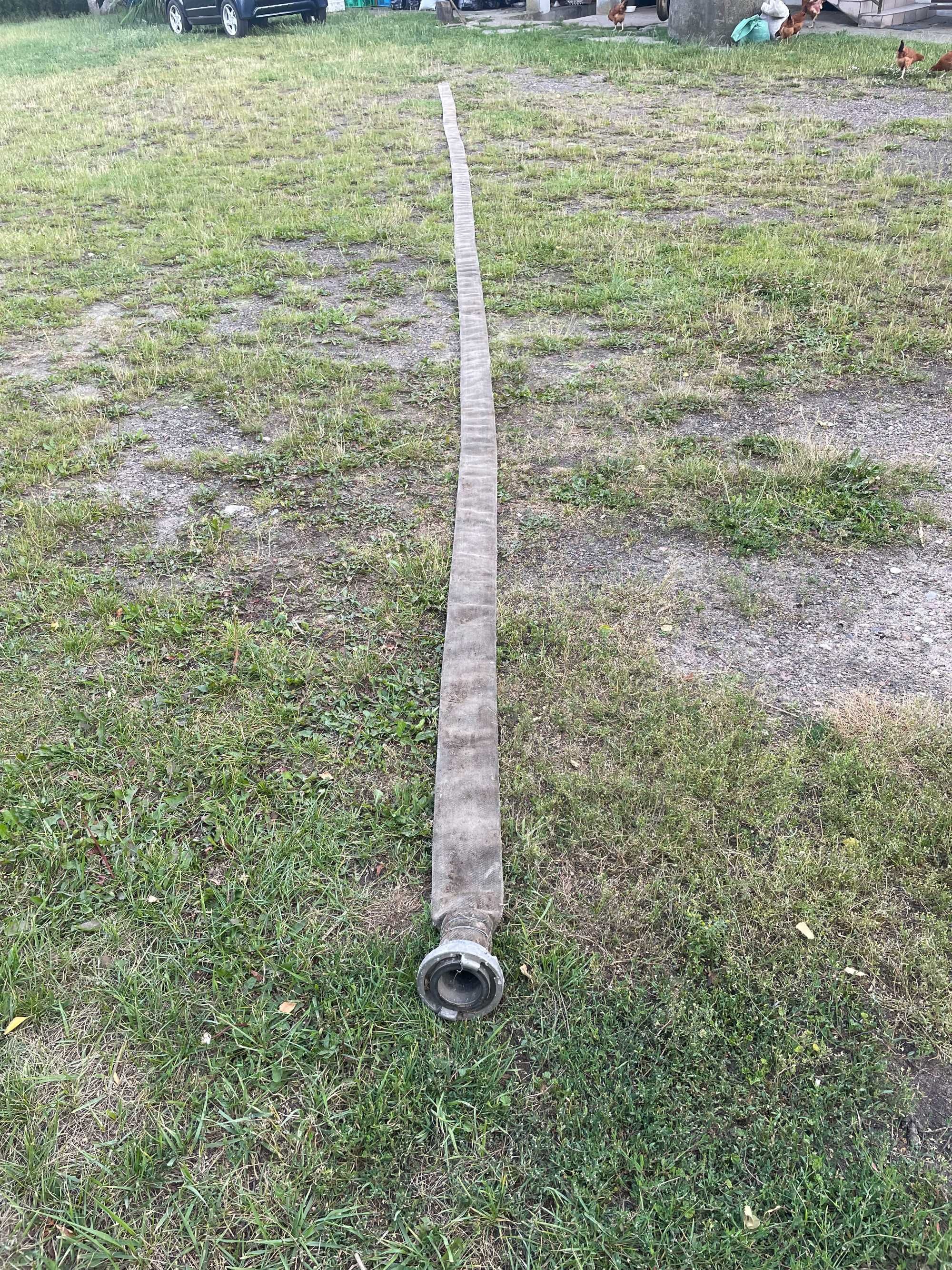 Prądnica strażacka 52mm  wąż strażacki 11 m hydrantowy wody szamba