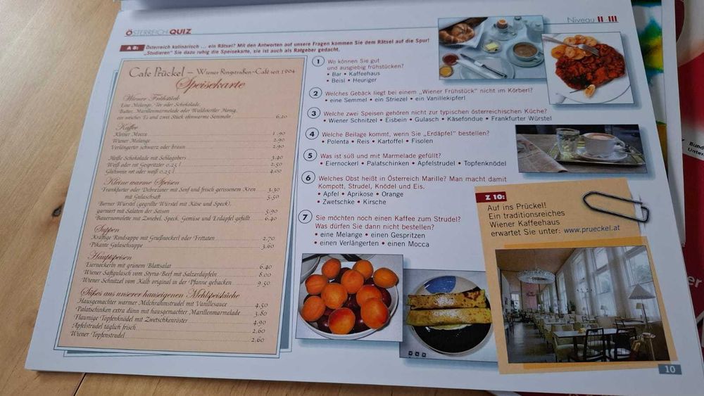 Materiały do nauki języka niemieckiego w trzech częściach