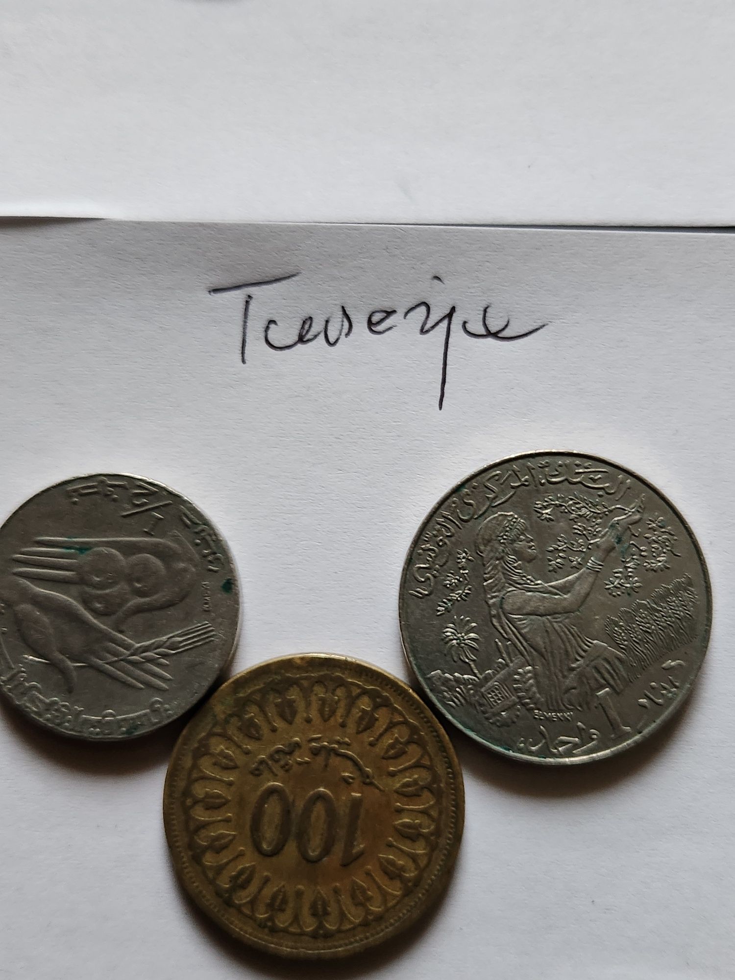 Monety zł Tunezji i Egiptu 5 sztuk