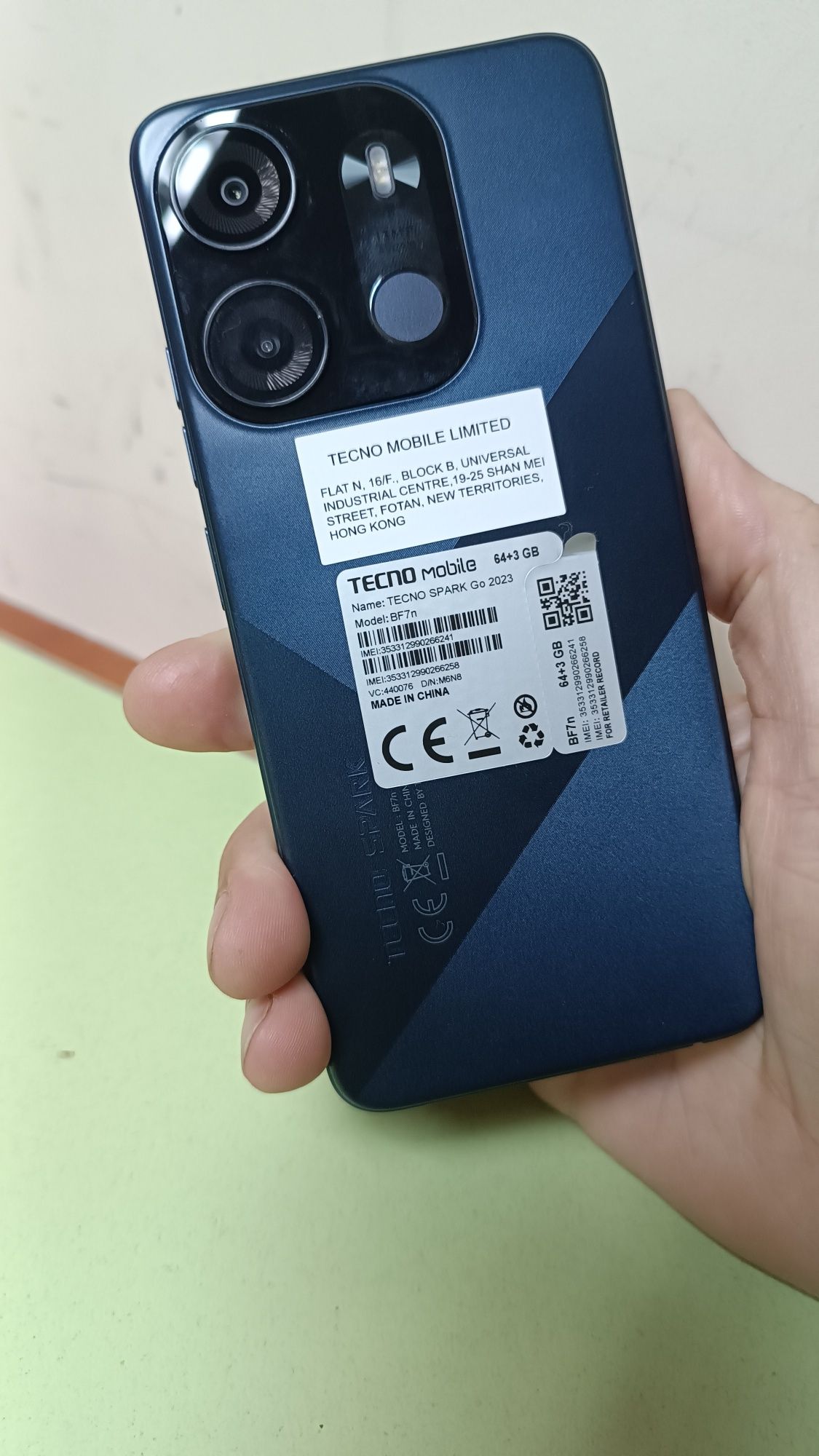Tecno spark go NFC 64/6+3 новый
