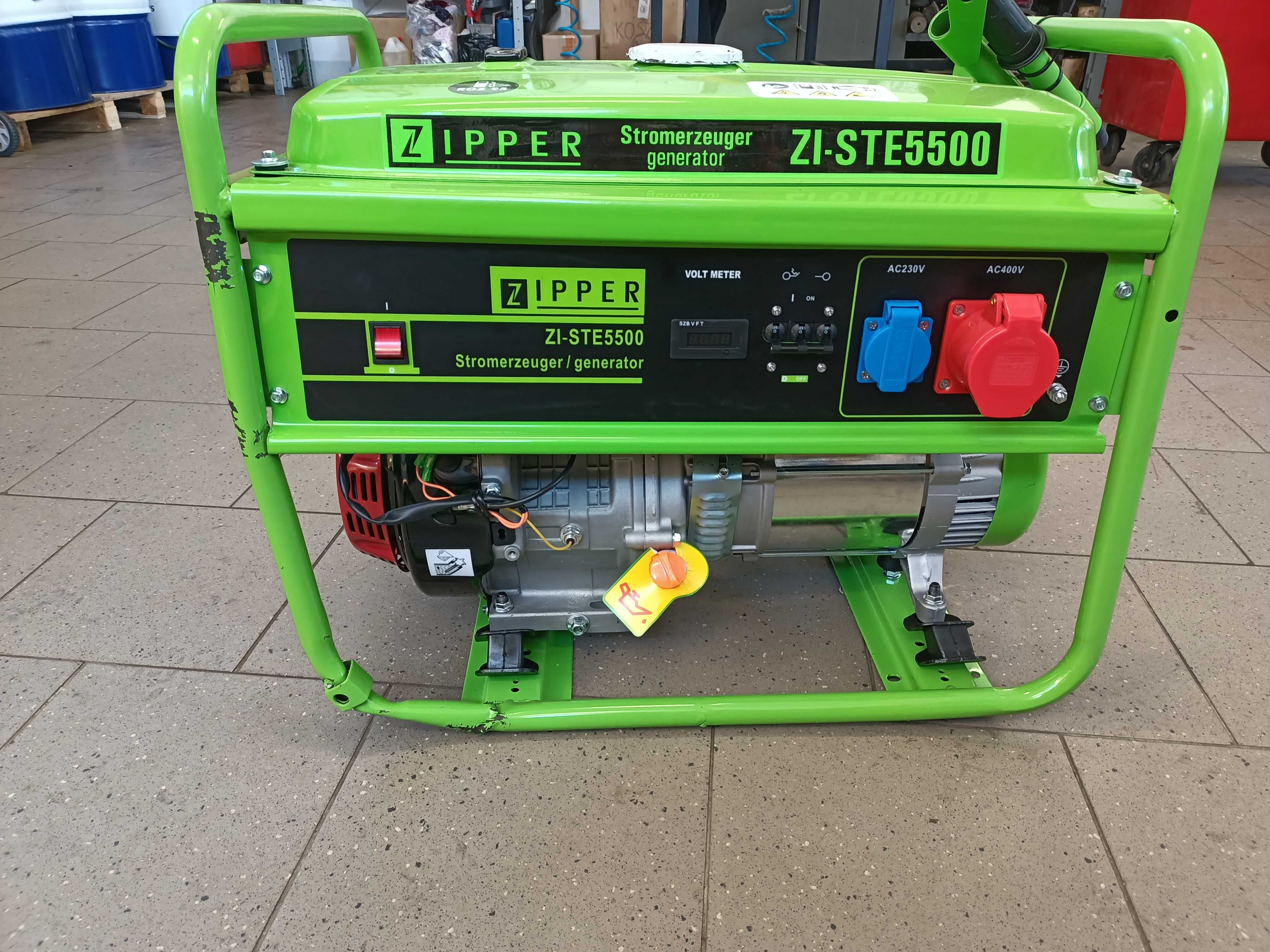 Agregat prądotwórczy przenośny trójfazowy ZIPPER 5500 W benzyna