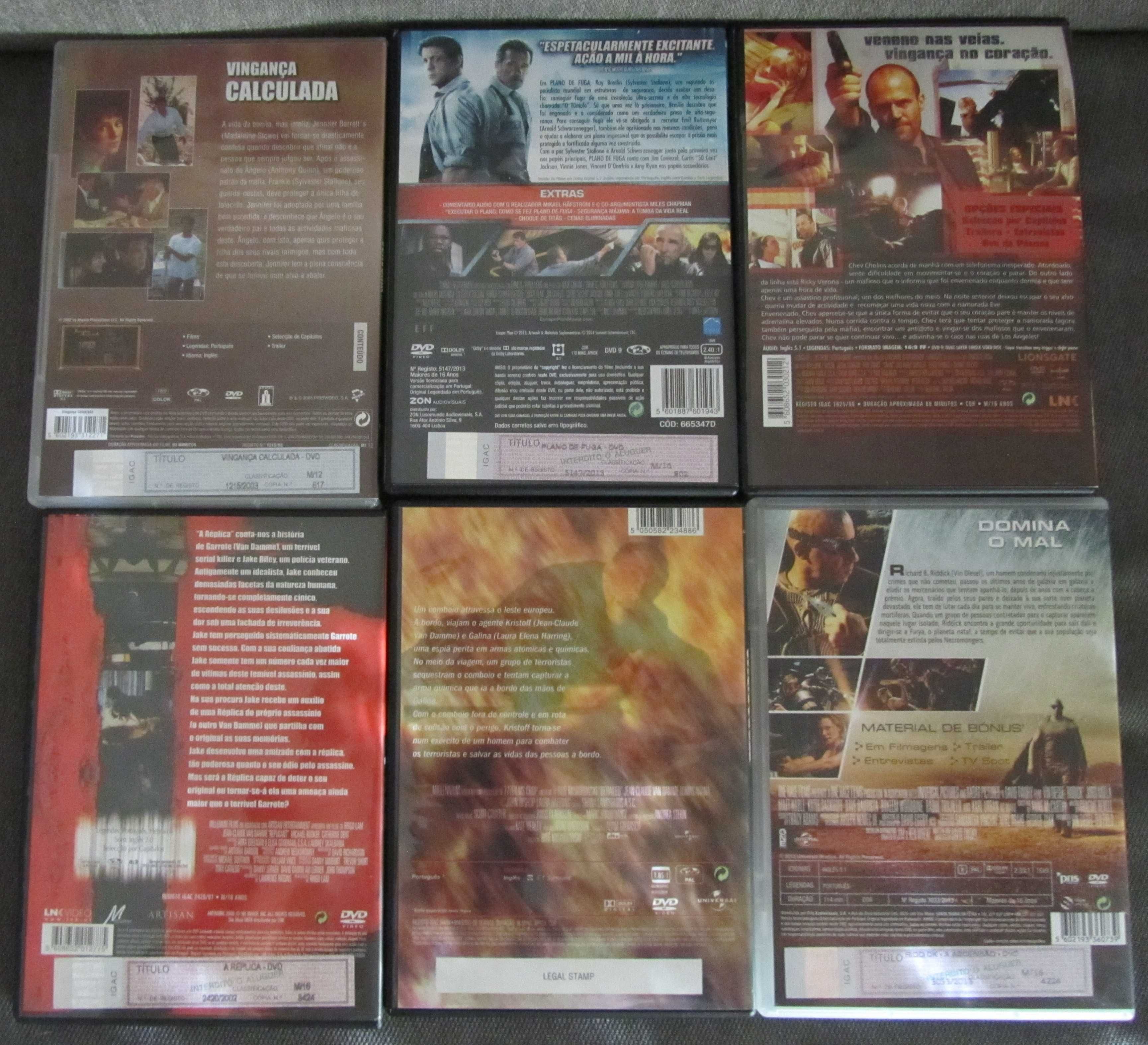 Dvds Stallone, schwarzenegger, Van Damme, Jason Statham, Vin Diesel