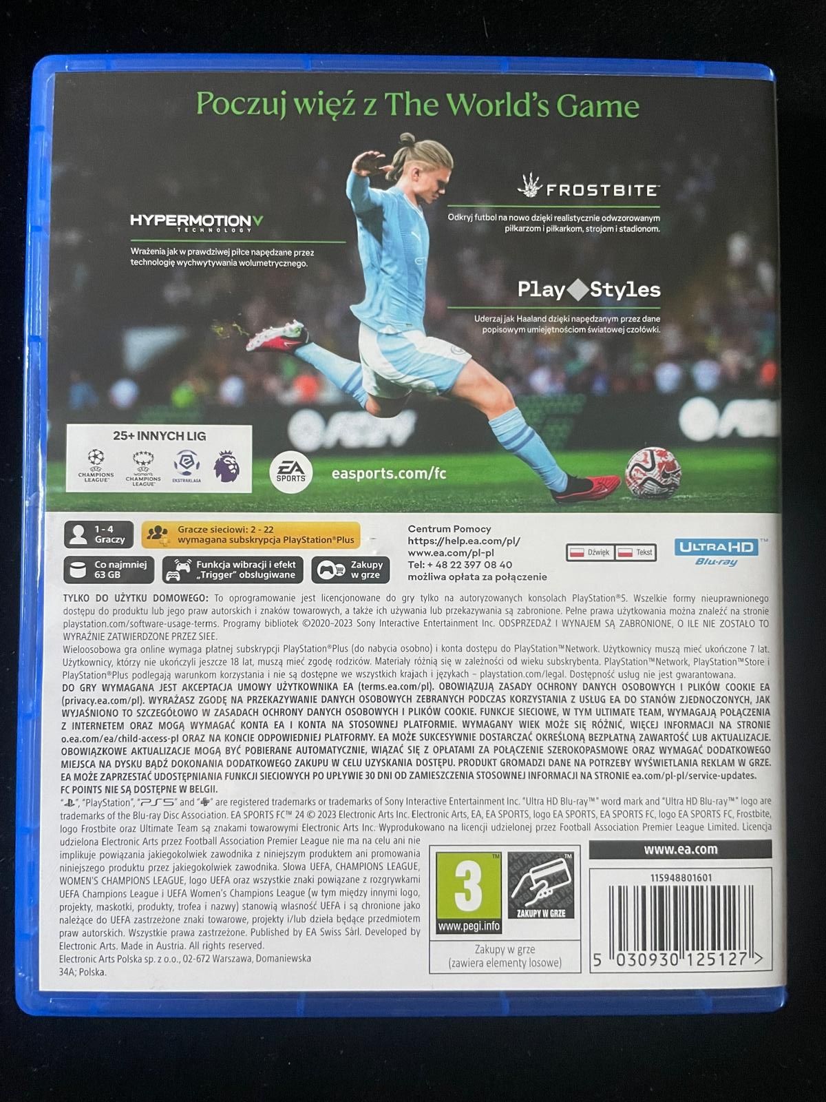 EA FC24 na PS5 Gra po polsku w BDB stanie Komplet 3xPL FIFA 2024
