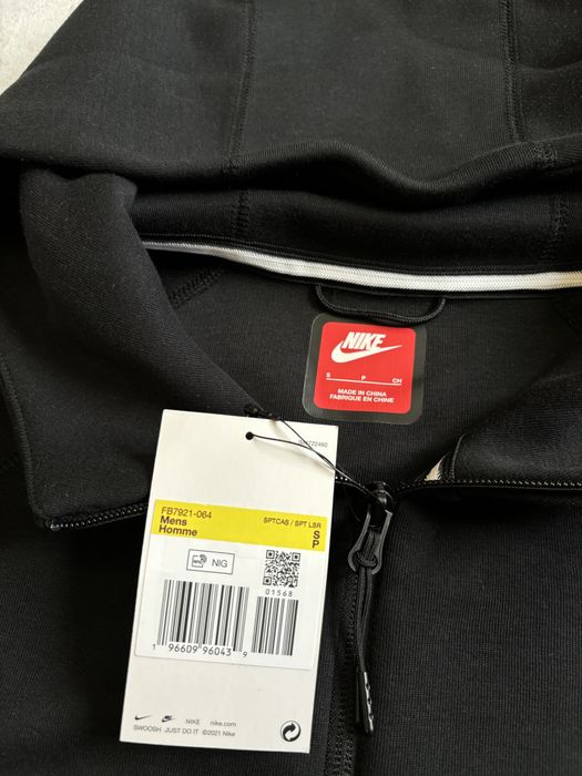 ОРИГІНАЛ! Кофта/зіпка Nike tech fleece сіро-чорна | S