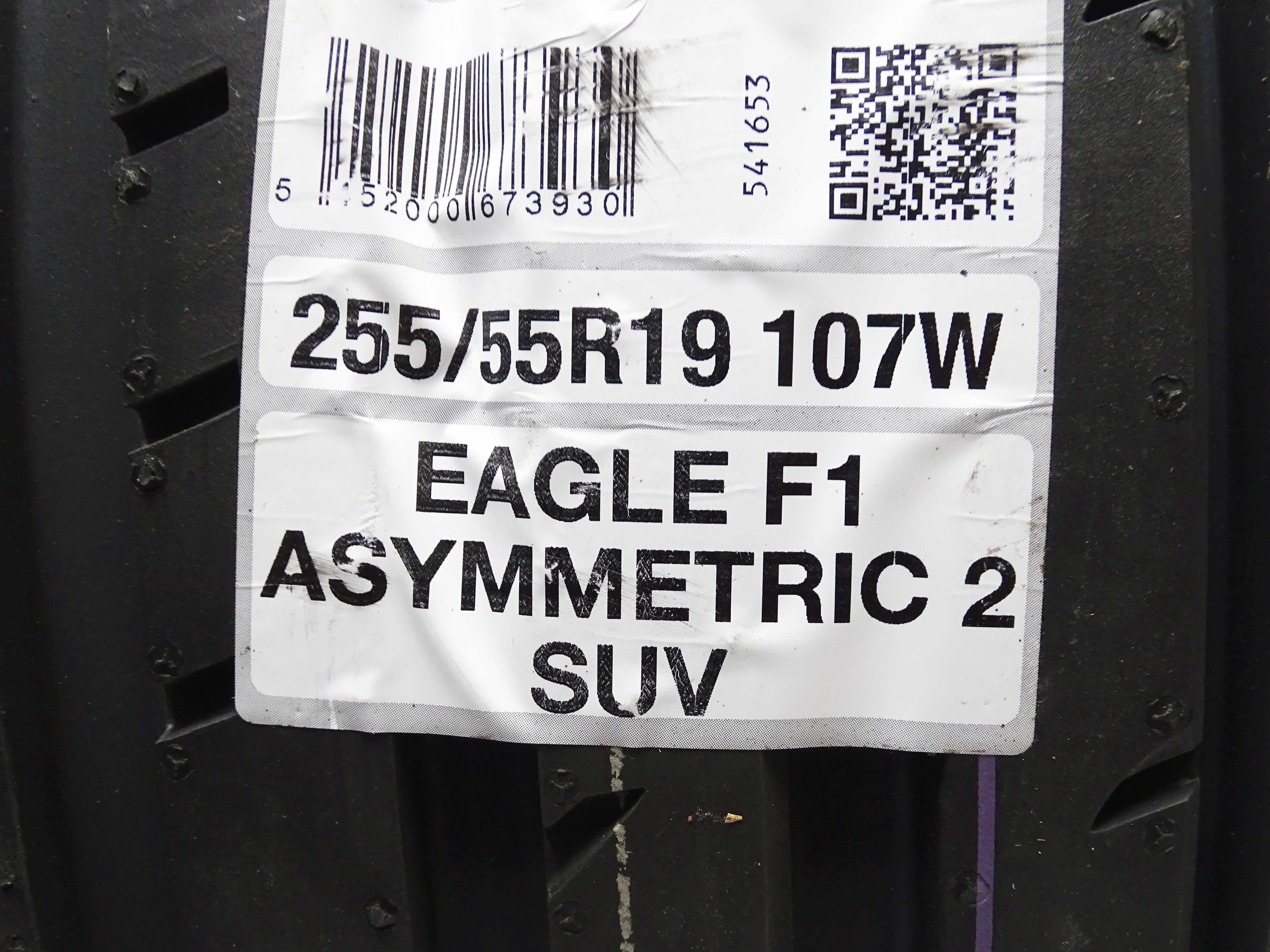 1x GOODYEAR 255/55R19 107W Eagle F1 Asymmetric 2 SUV letnia NOWA