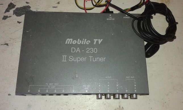 tv tuner + fm modulator + box para navegaçao + monitor 12v -15",