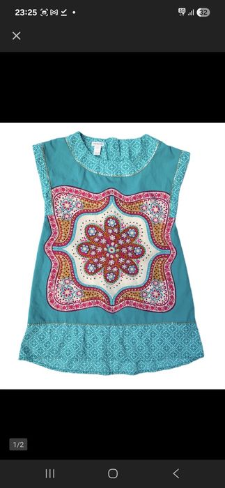 Sukienka Monsoon Boho Zielona Etno