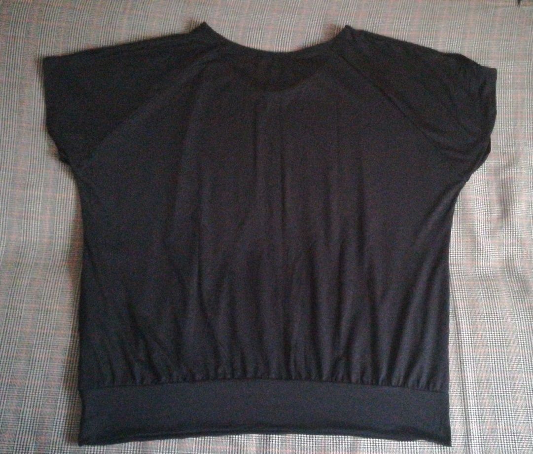 Блуза чорна великий розмір