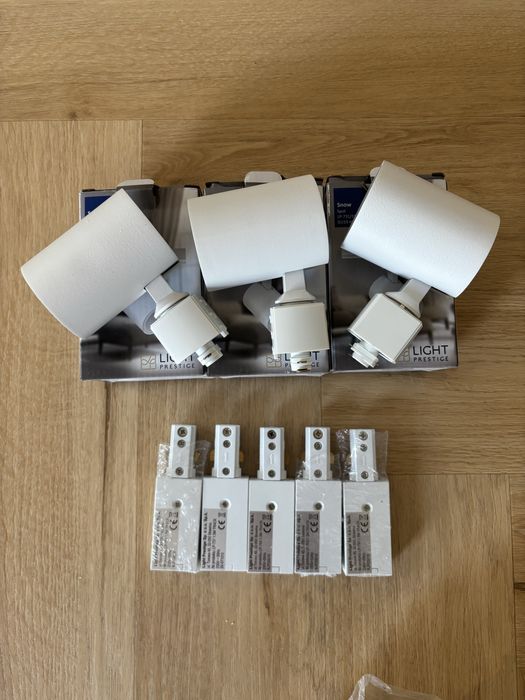 Light Prestige Snow LP-731/1R WH 3x spot biały GU10 + 5x zasilanie