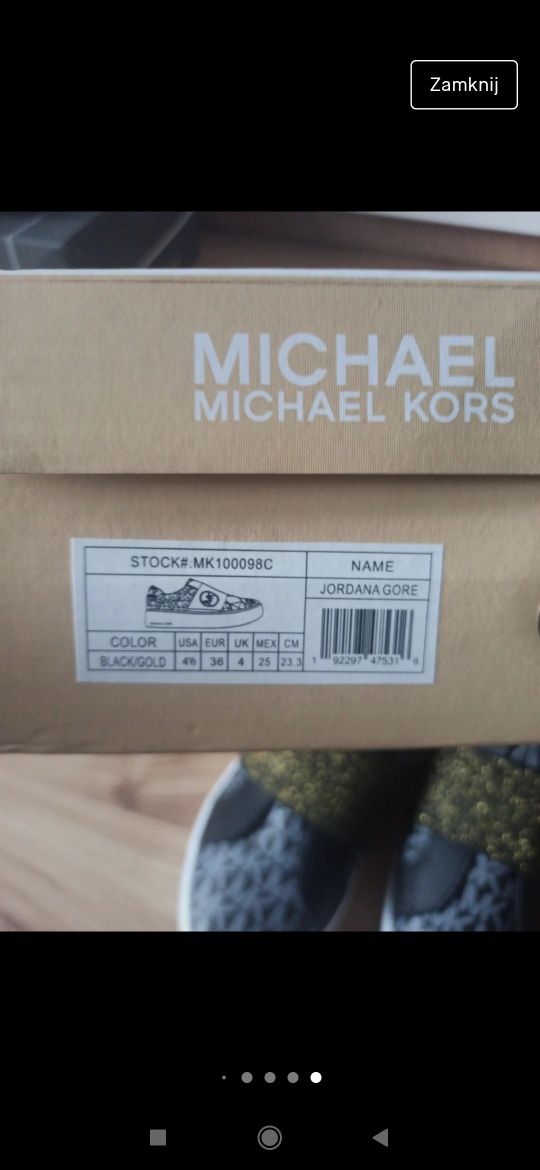 Nowe oryginalne slip on Michael Kors