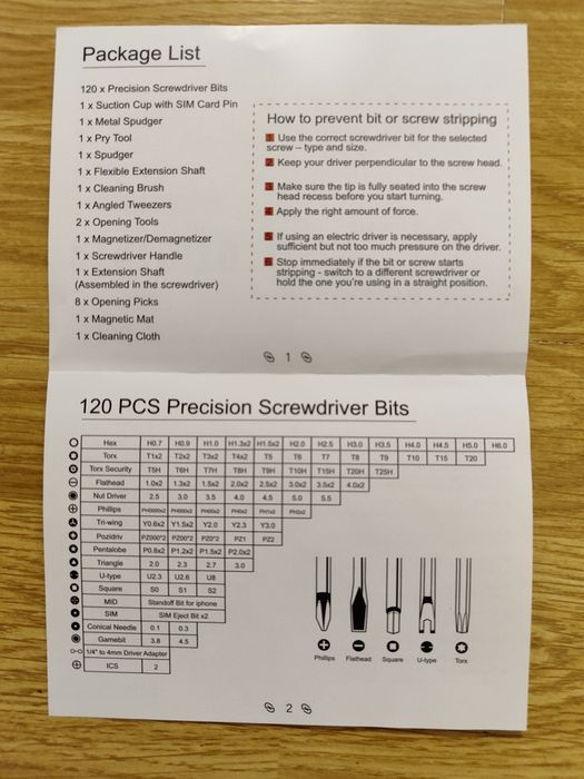 Набор бит  STREBITO 142-в-1