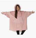 Kocobluza Oversize z kapturem i polarem