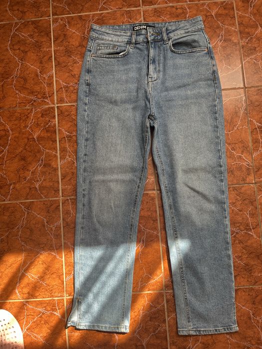 Джинси кльош з розрізами М 46