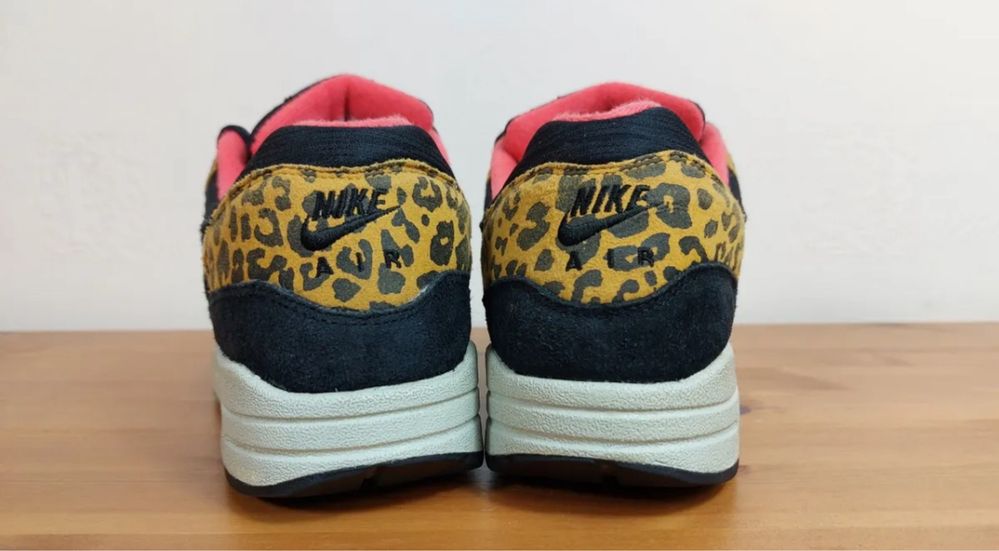 Nike Air Max 1 Black Leopard Print