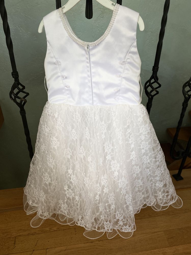 Сукня святкова, біла сукня, сукня на випуск на 3-5 років
