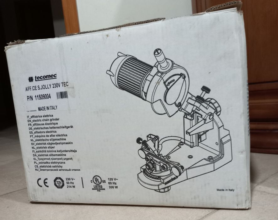 Tecomec Máquina profissional de afiar correntes de motosserras