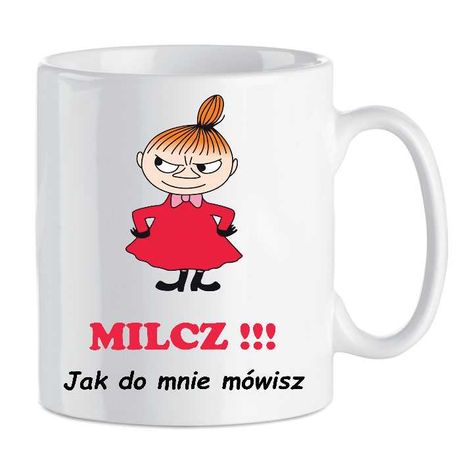 Kubek z nadrukiem Mała Mi, Muminki, Śmieszne, Zabawny tekst BI-MI-0045