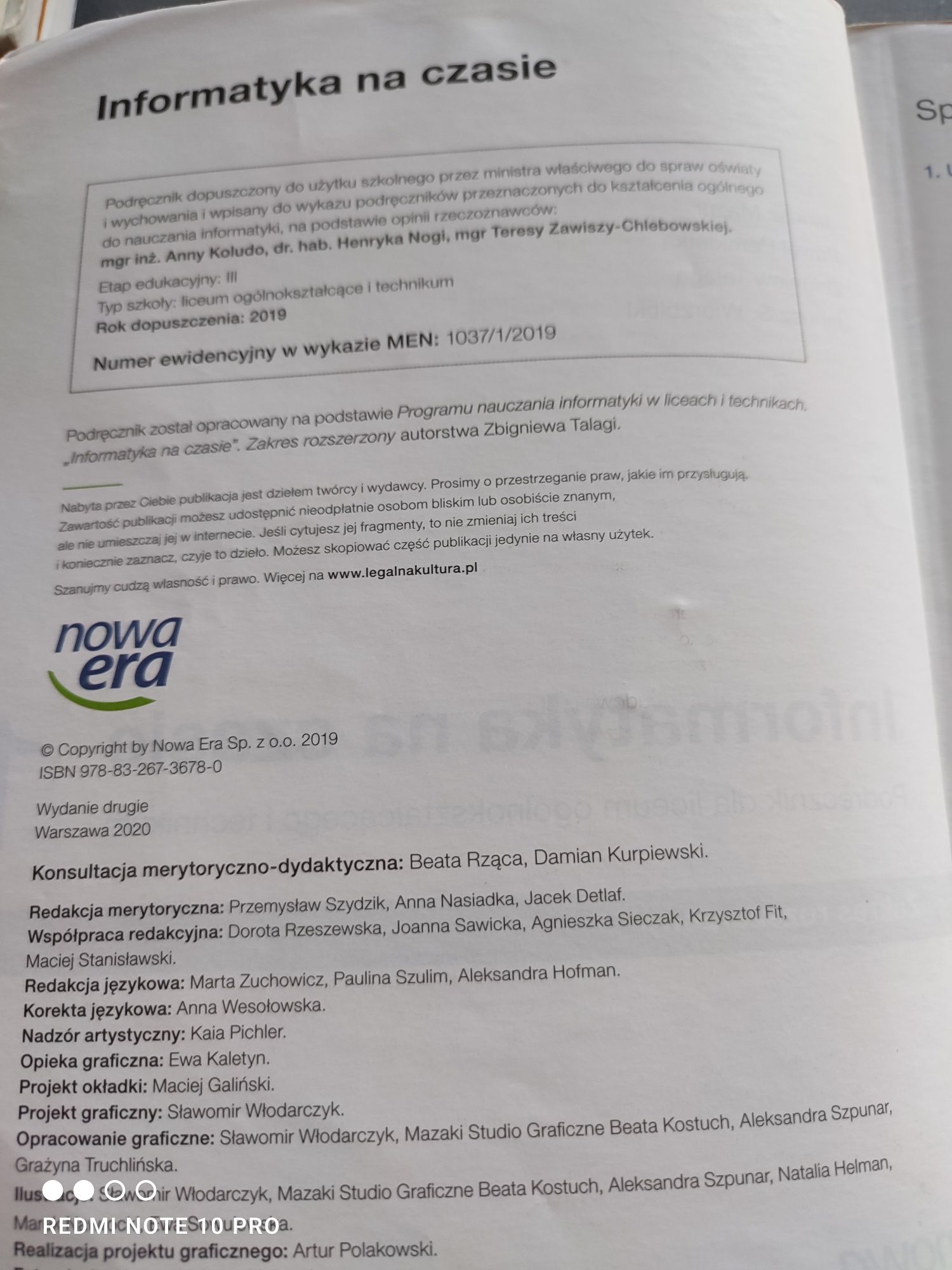Sprzedam podręcznik do informatyki do 1 klasy. Zakres rozszerzony.