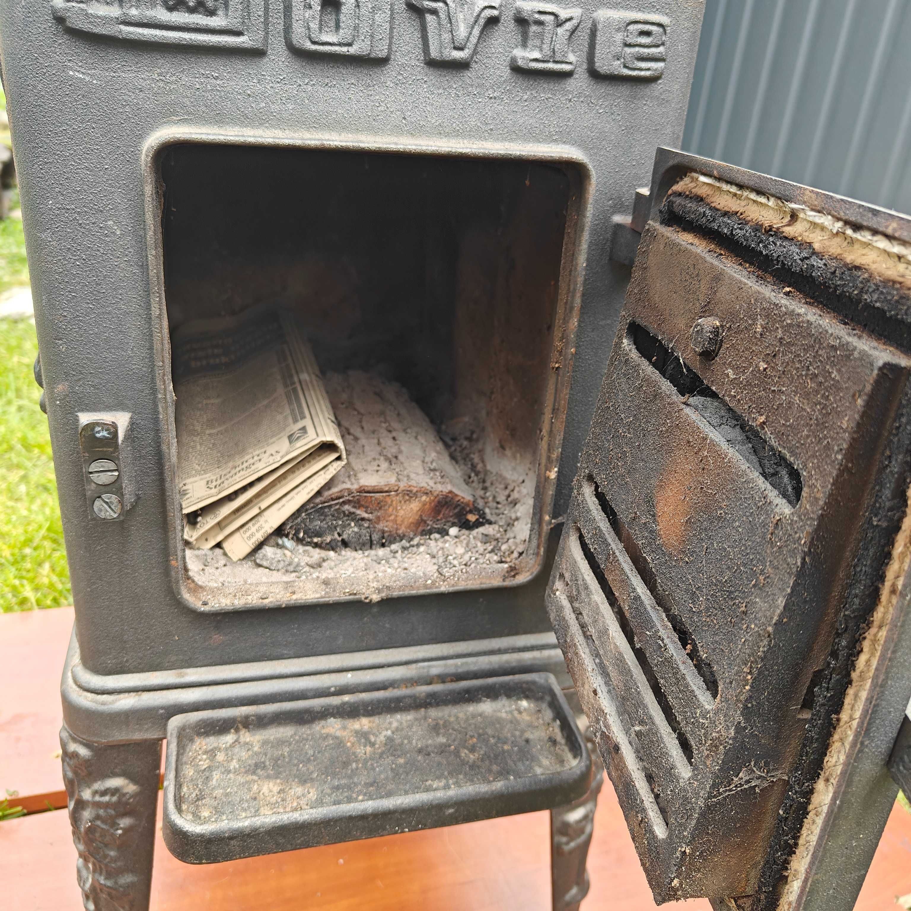 Piekny stylowy kominek DOVRE Jotul żeliwny koza piec komin norweski