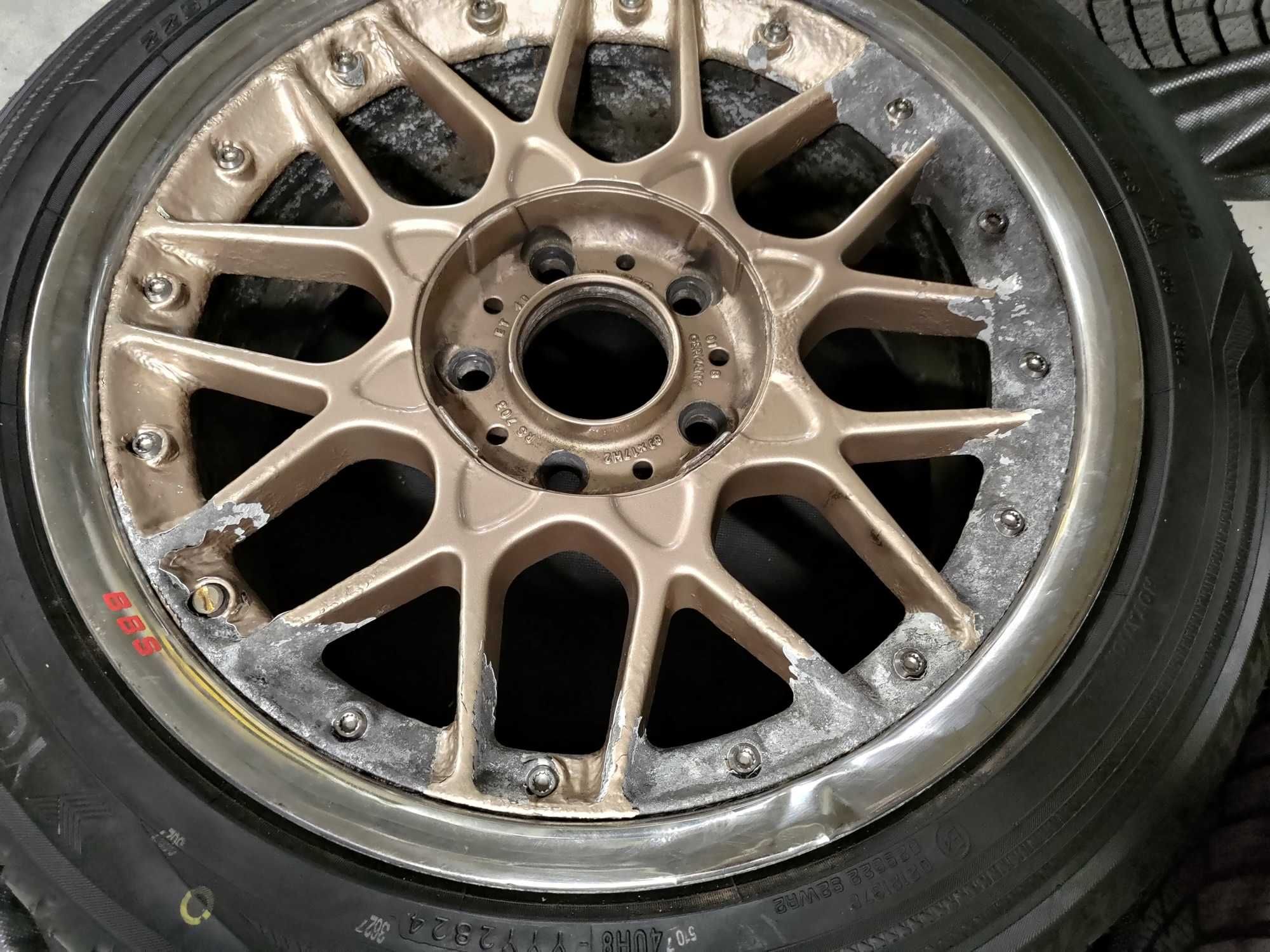 Felgi BBS RS II ,RS 703, 17", 8J, 5x120, ET40, NOWE OPONY Yokohama