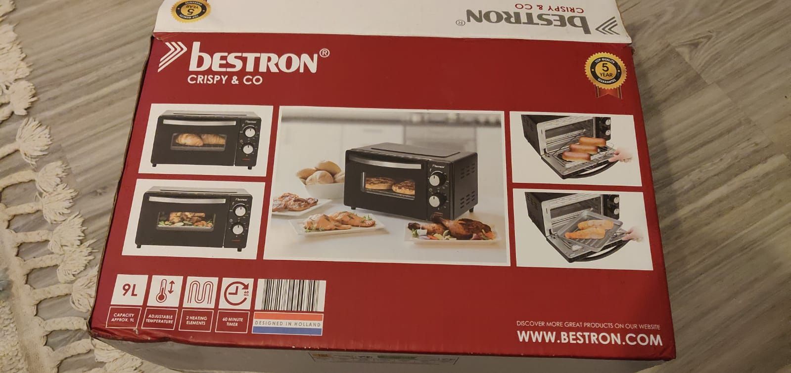 Minipiekarnik z grillem BESTRON nowy