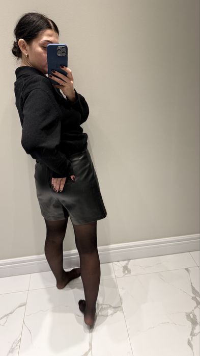 Шорти спідниця шкіра