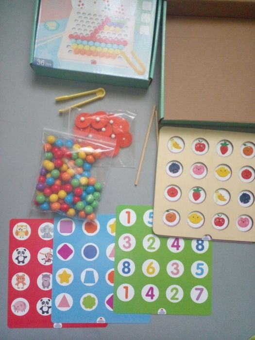 Розвиваюча гра 2 в 1:  мозаїка та мемори.