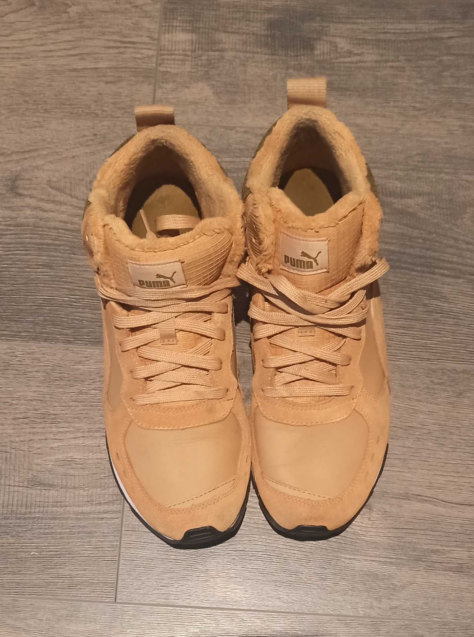 buty PUMA Vista Mid WTR 03 43 ocieplane camel