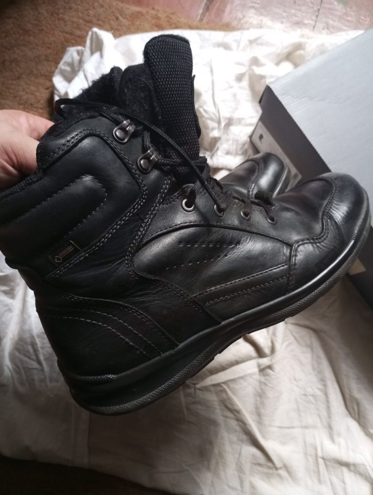 Ботинки мужские трекинговые кожаные ECCO Gore-tex р42 27см оригинал