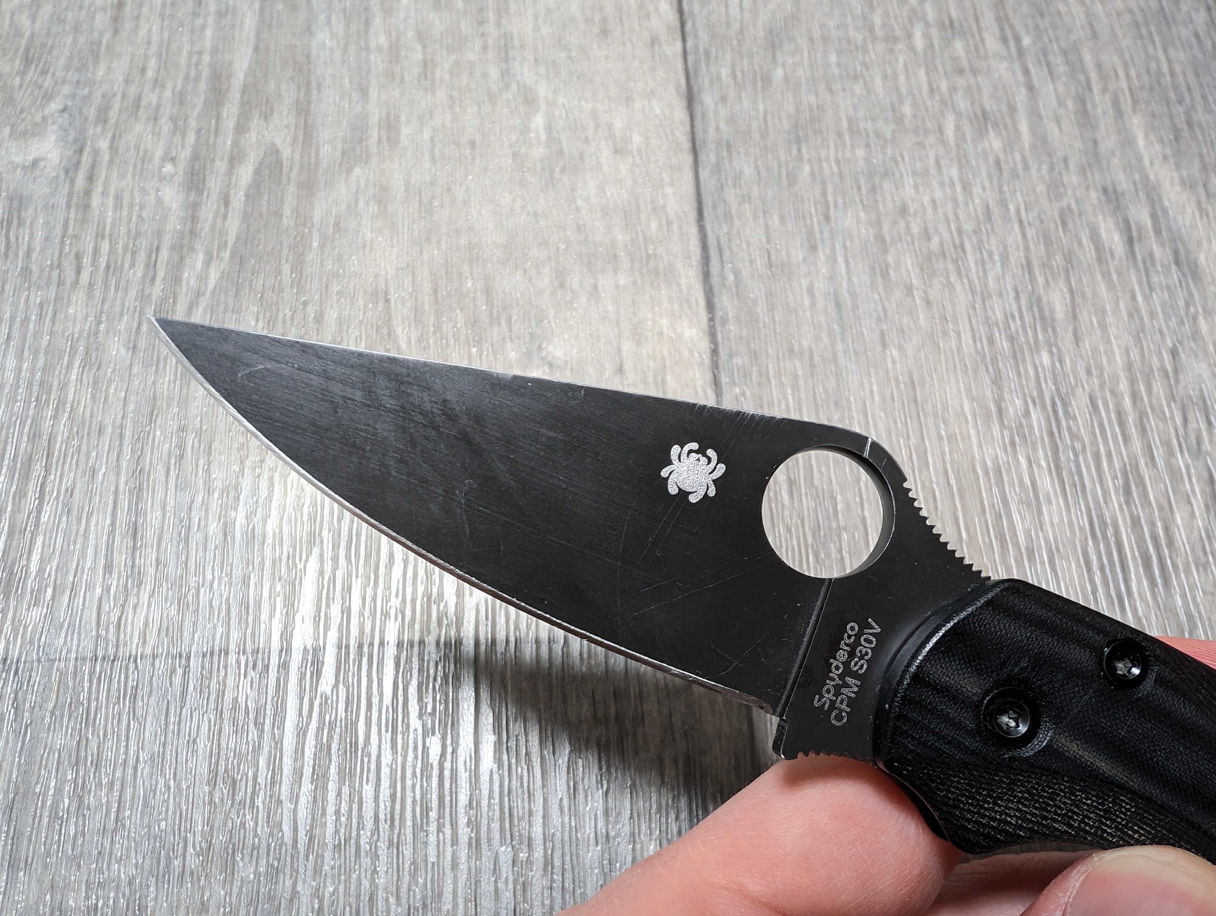 Клинок Spyderco Paramiliraty 2 S30V + складний ніж F3 Mini M390