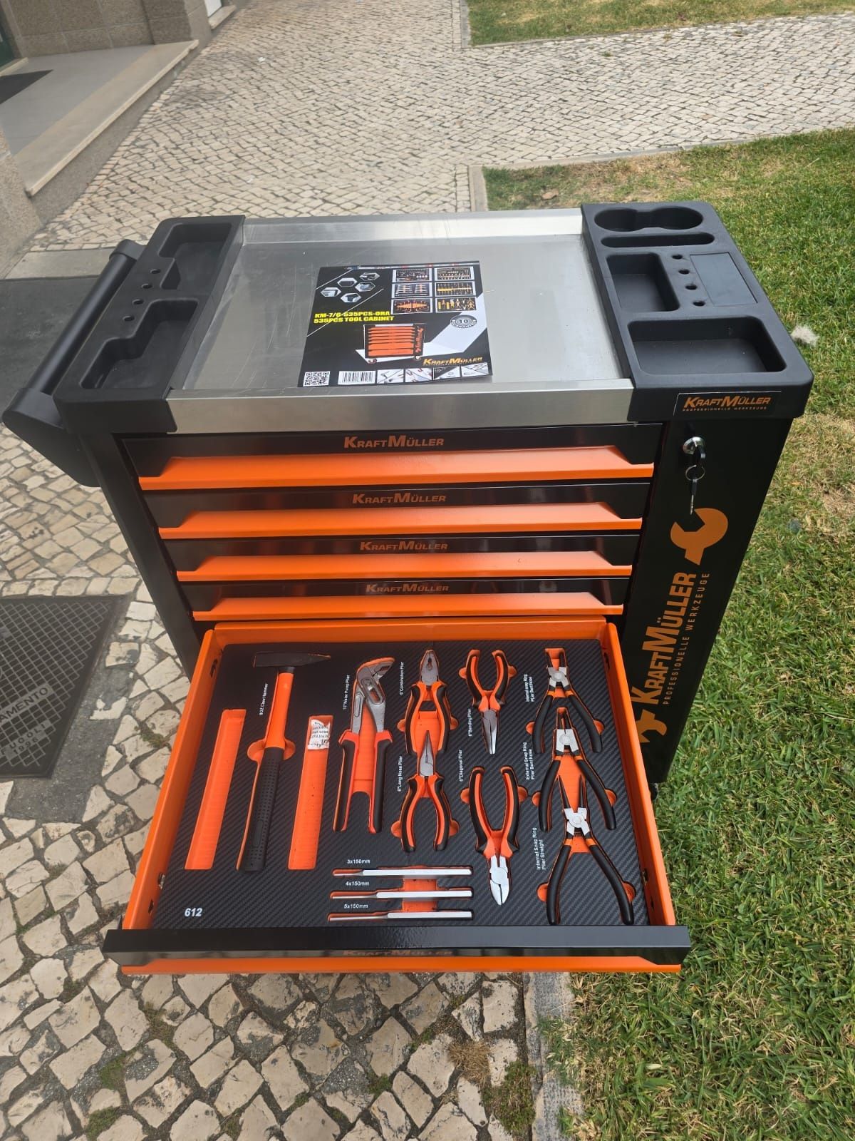 carrinho de ferramenta como 7 Gavetas 6 completas 5 completas novo