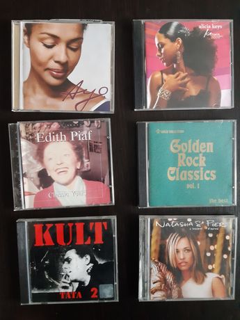płyty CD 6 z muzyką,muzyk.Kult,ayo,Edith Piaf,Natasha,keys