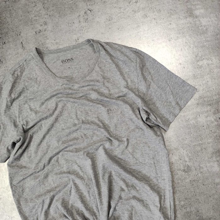 MĘSKA Koszulka PREMIUM Basic Małe Haft Logo Hugo Boss Elegancka Klasyk
