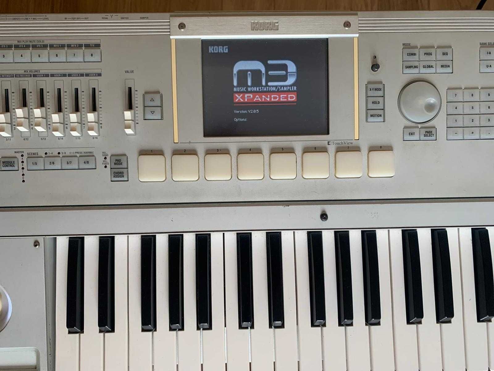 Teclado Korg M3 - 73 Xpanded – sons adicionais, ótimo estado, manuais