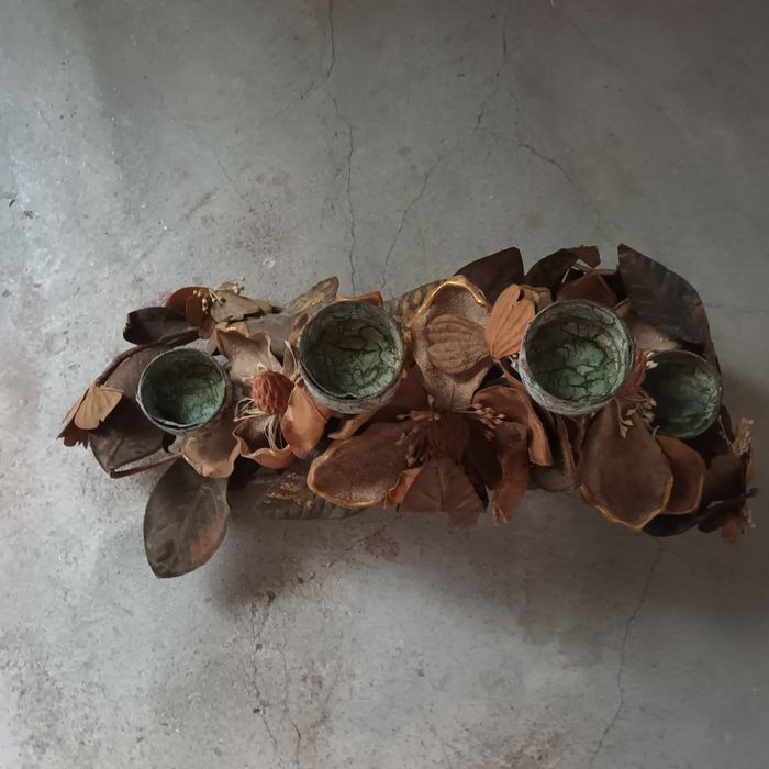 Centro de mesa , em metal