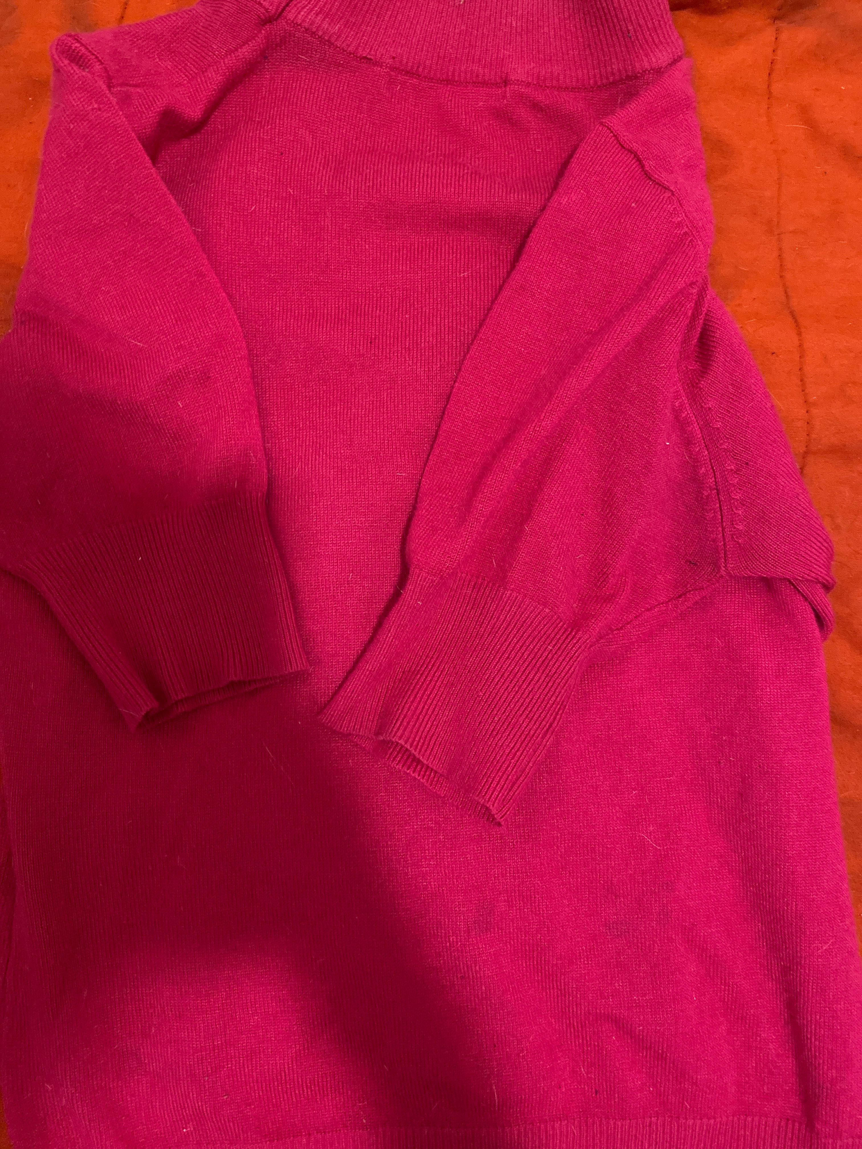 Camisola rosa malha